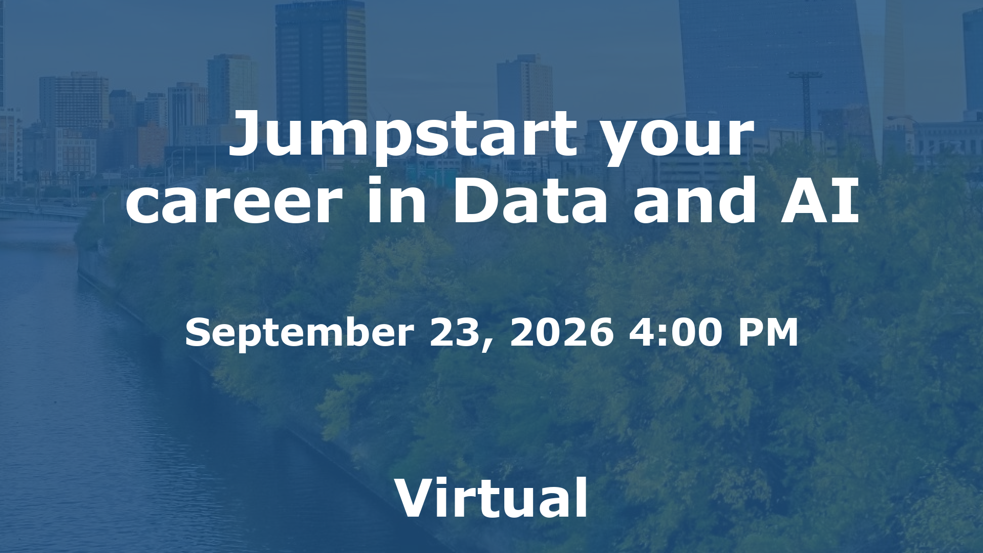 Jumpstart your career in Data and AI event image